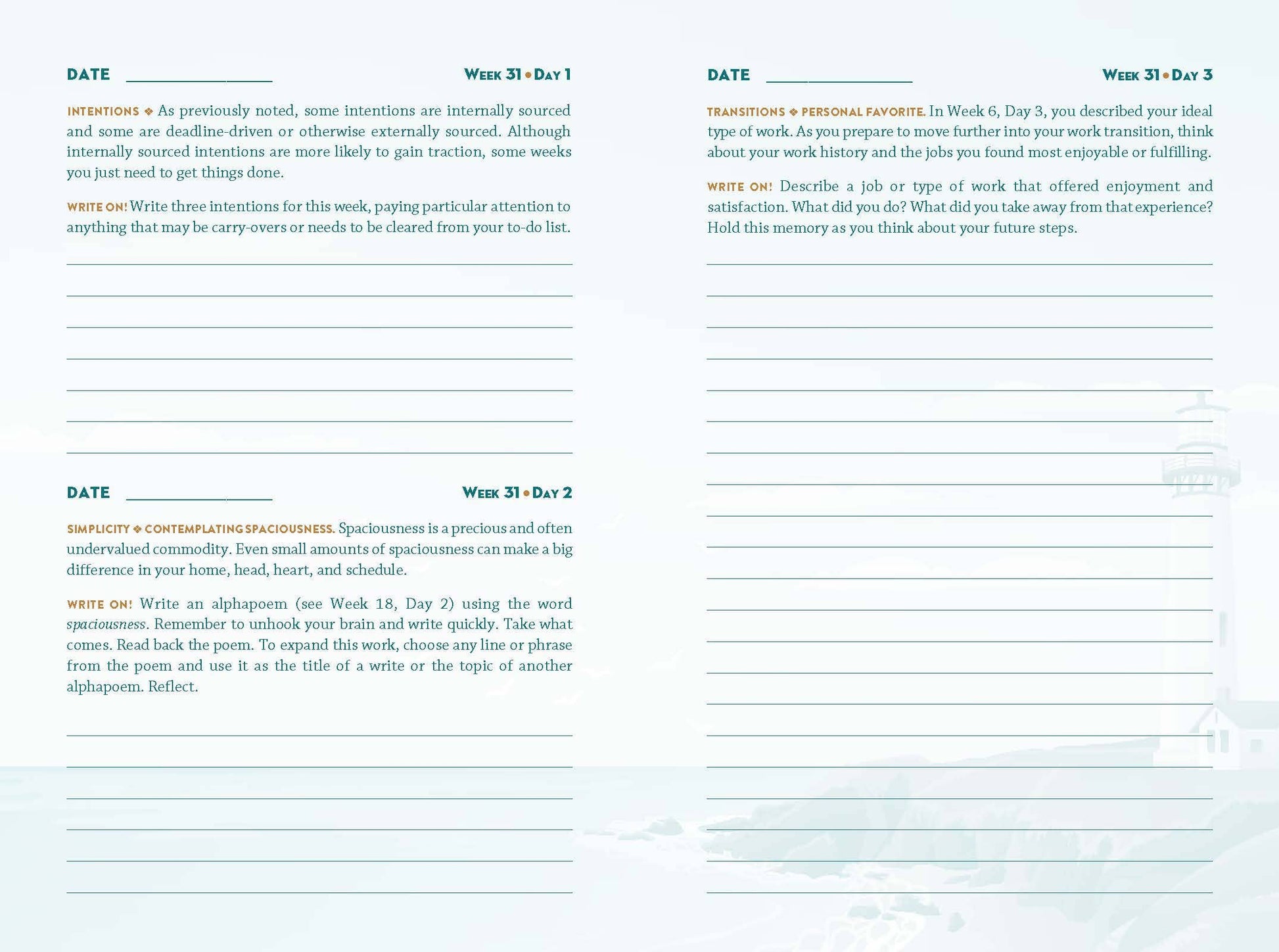 Therapy Journal for Overcoming Burnout by Kathleen Adams Union Square & Co.