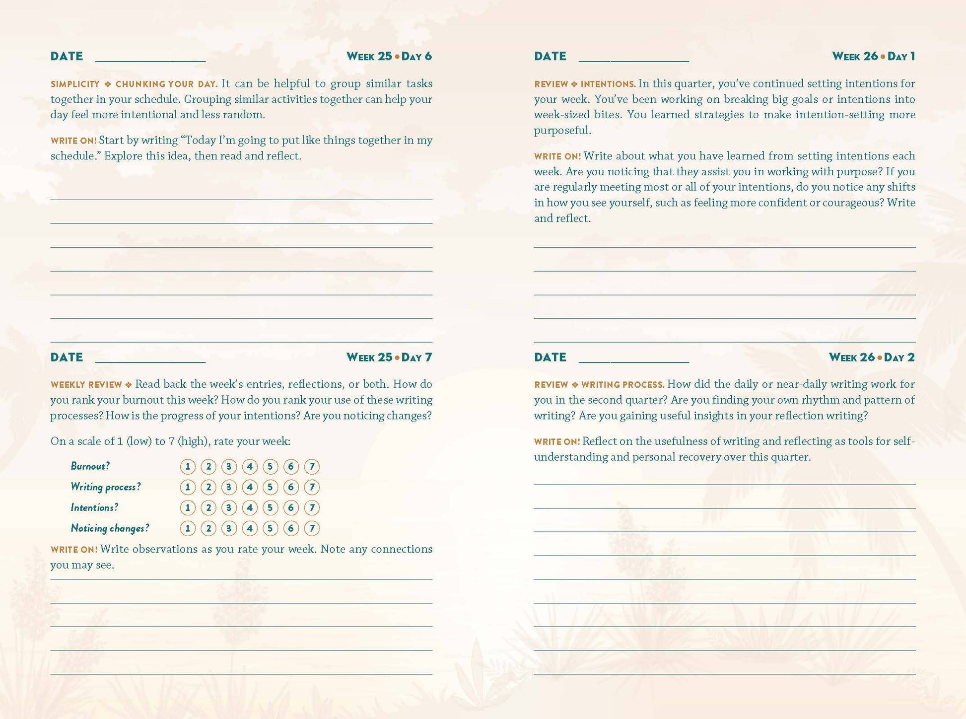 Therapy Journal for Overcoming Burnout by Kathleen Adams Union Square & Co.