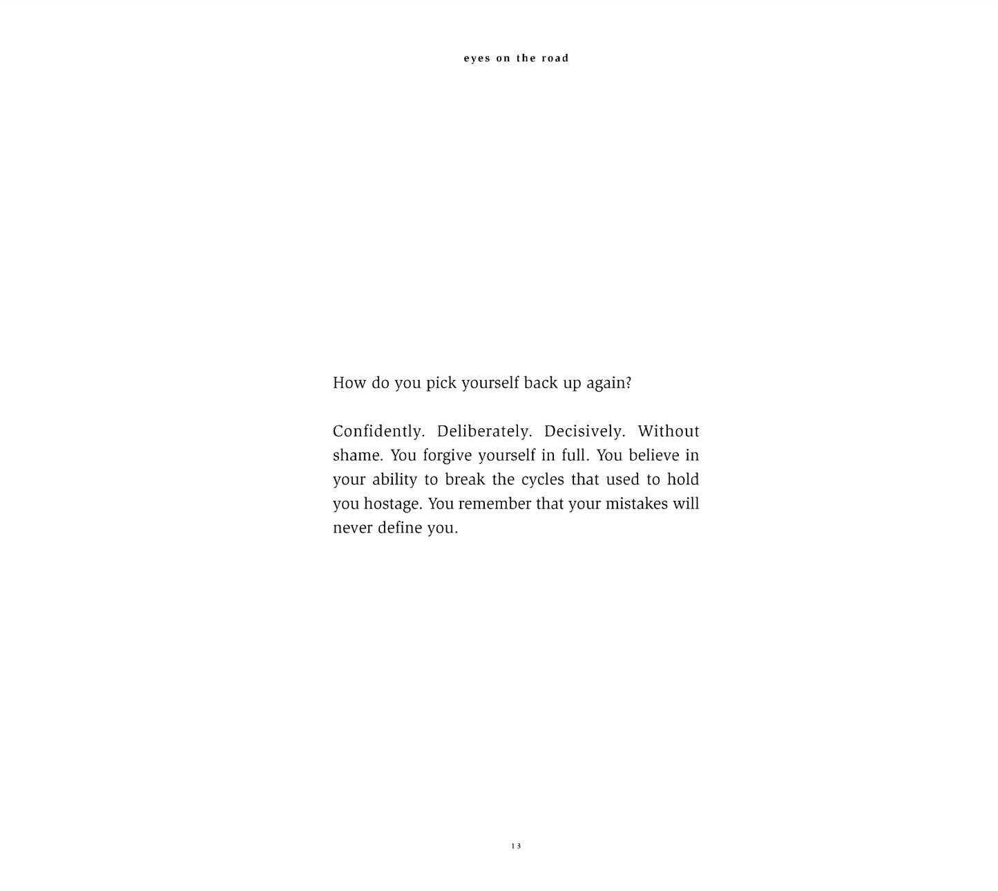 Eyes On The Road - poetry book Thought Catalog