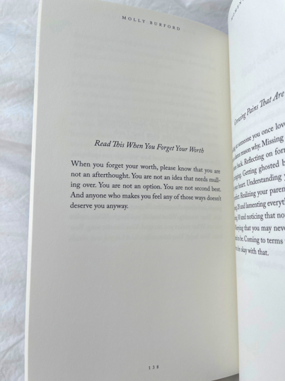Read This When Your Forget Your Worth Inside Book Words