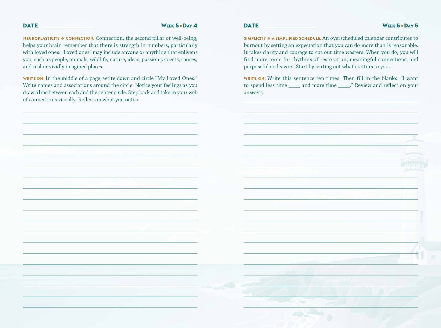 Therapy Journal for Overcoming Burnout by Kathleen Adams Union Square & Co.