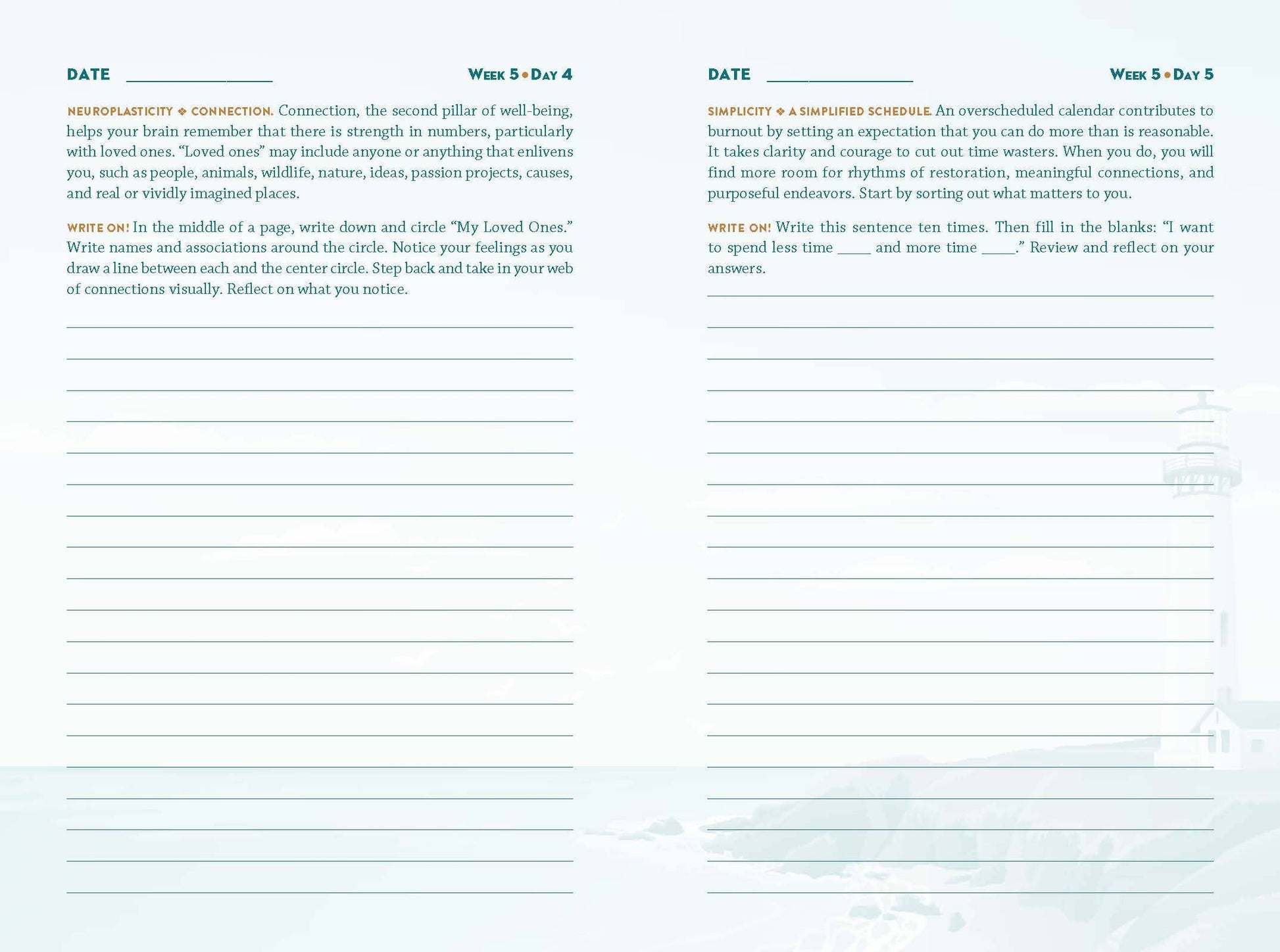 Therapy Journal for Overcoming Burnout by Kathleen Adams Union Square & Co.