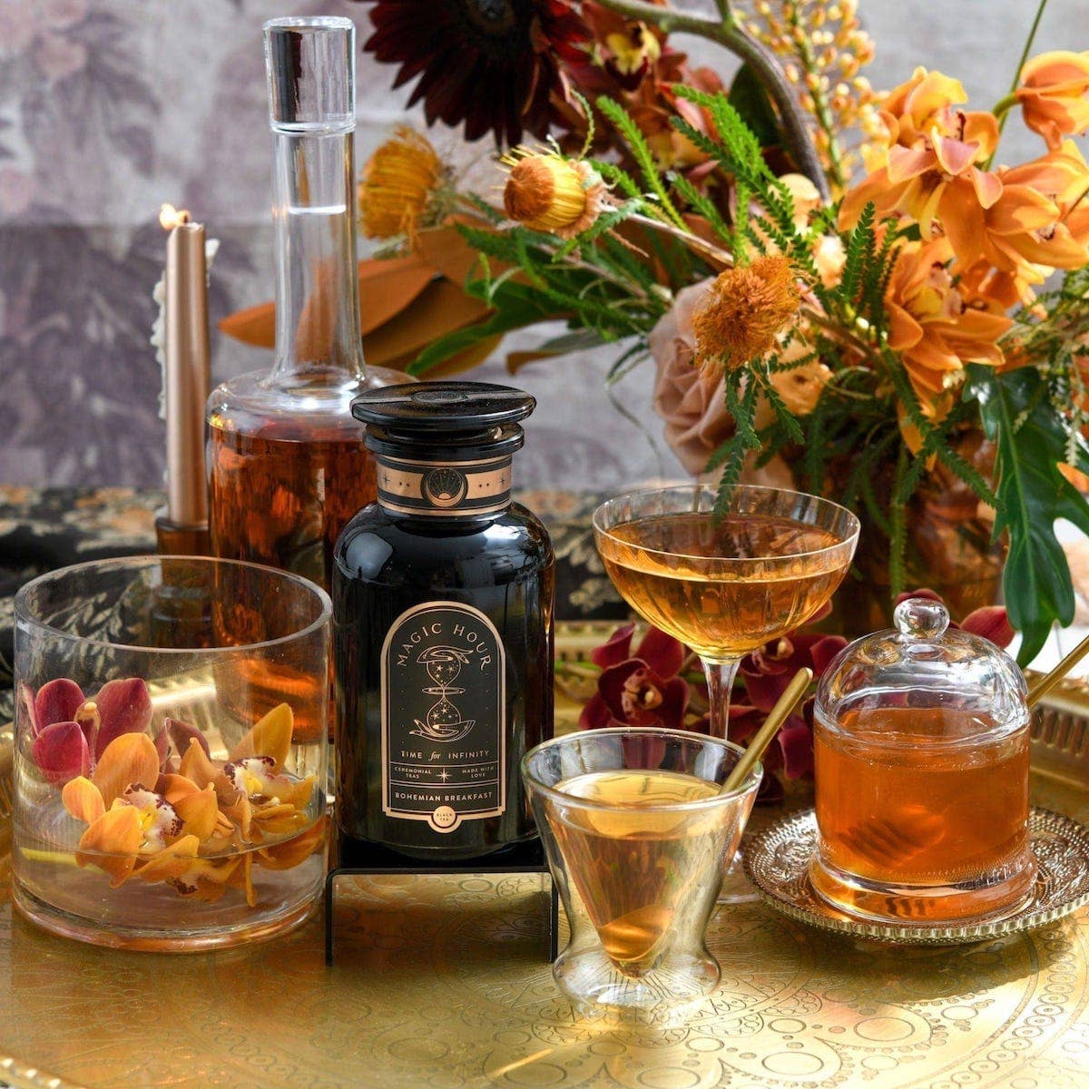 Bohemian Breakfast Black Tea- Probiotic Rich Vanilla Puerh Magic Hour