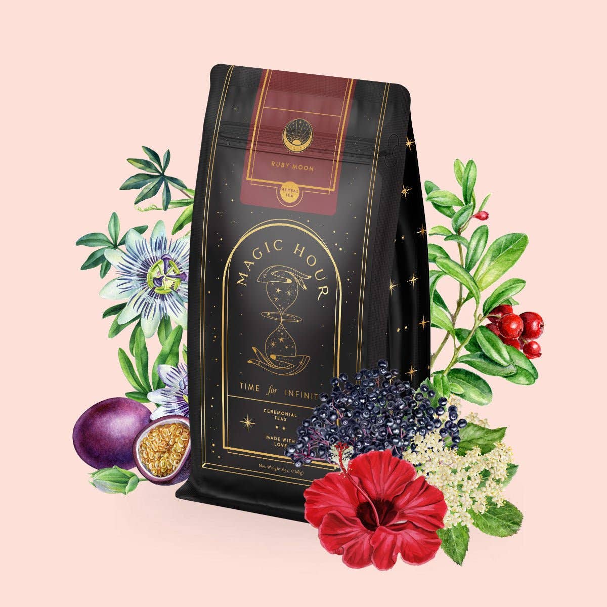 Ruby Moon™: Hibiscus Elderberry Tea Magic Hour