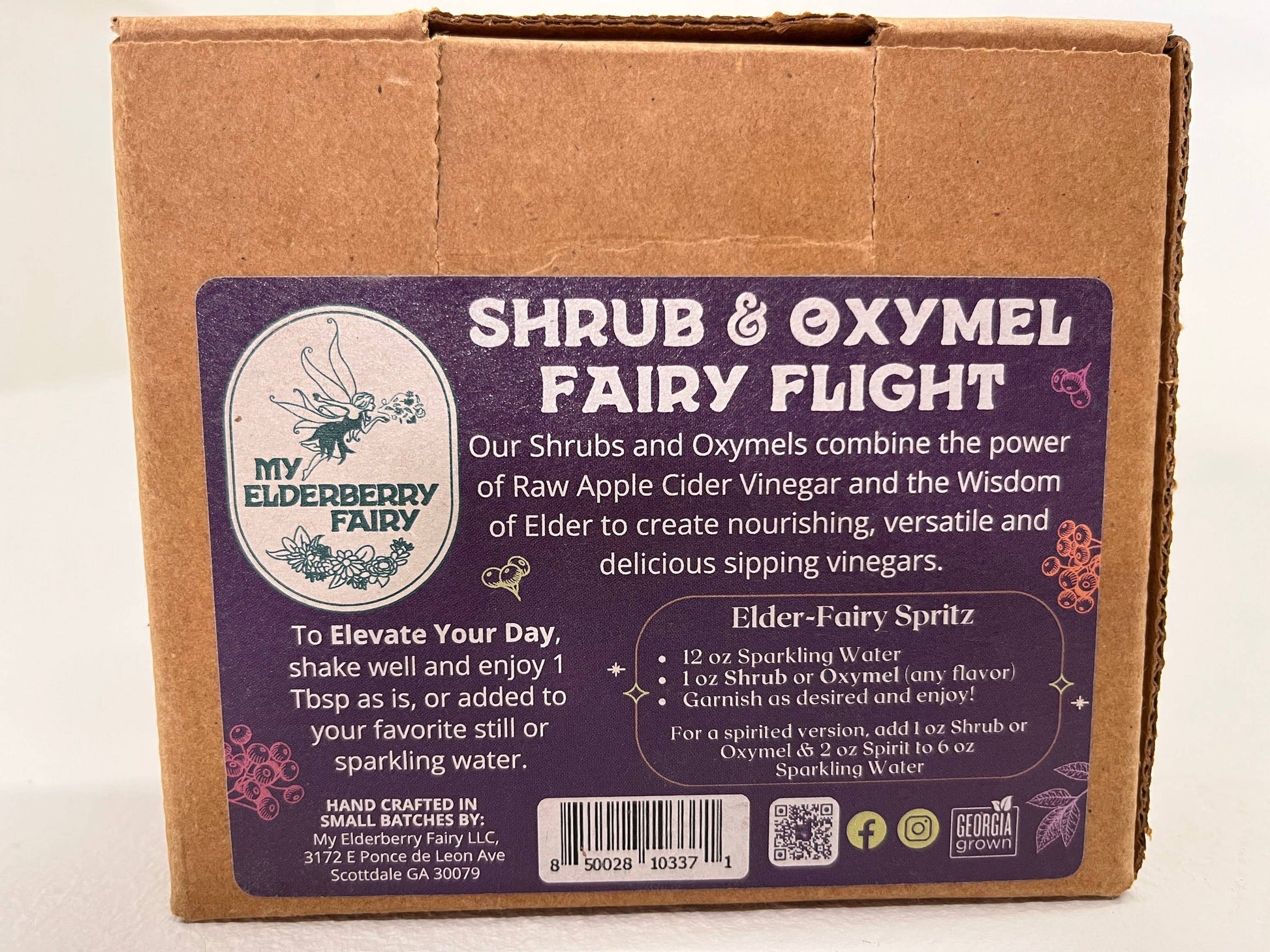 Shrub & Oxymel Fairy Flight - (Gift Pack - 3 x 2oz) My Elderberry Fairy