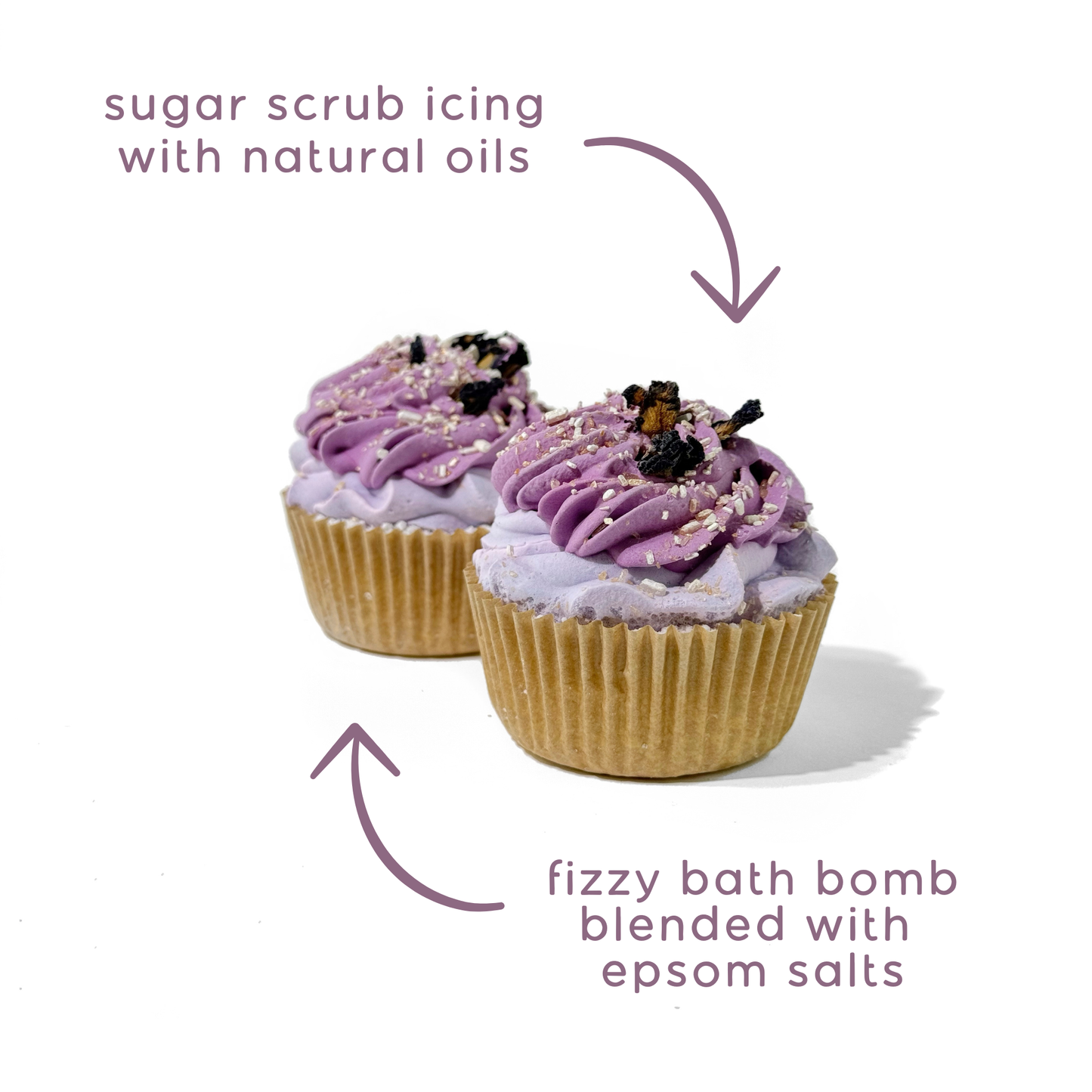 Lavender Mint Cupcake Bath Bomb-Birthday Gifts