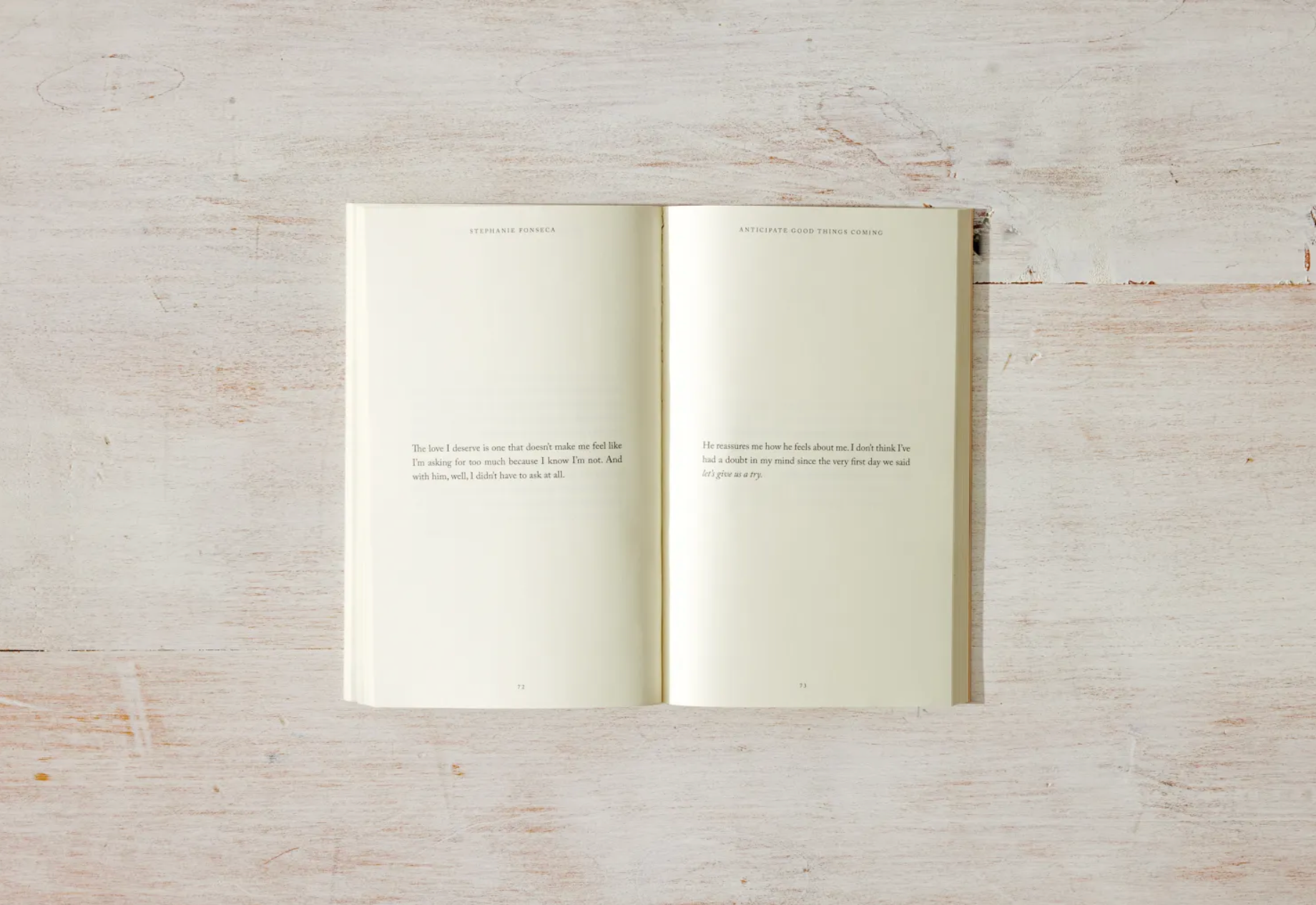 Anticipate Good Things Coming - book Thought Catalog