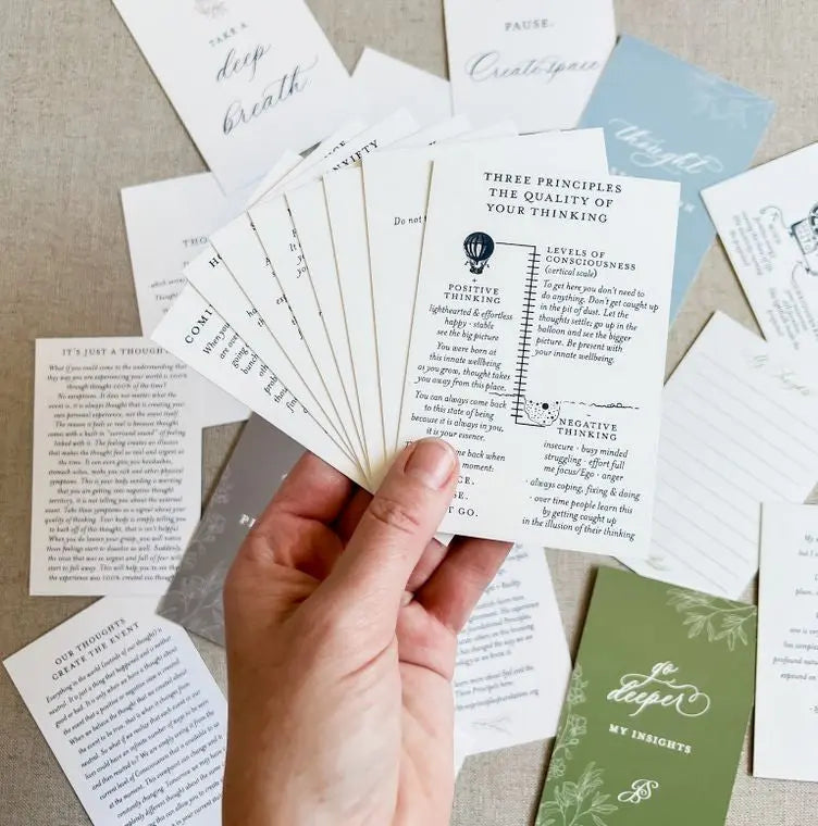 Thought Work Card Deck For Meditation Jen Simpson Design