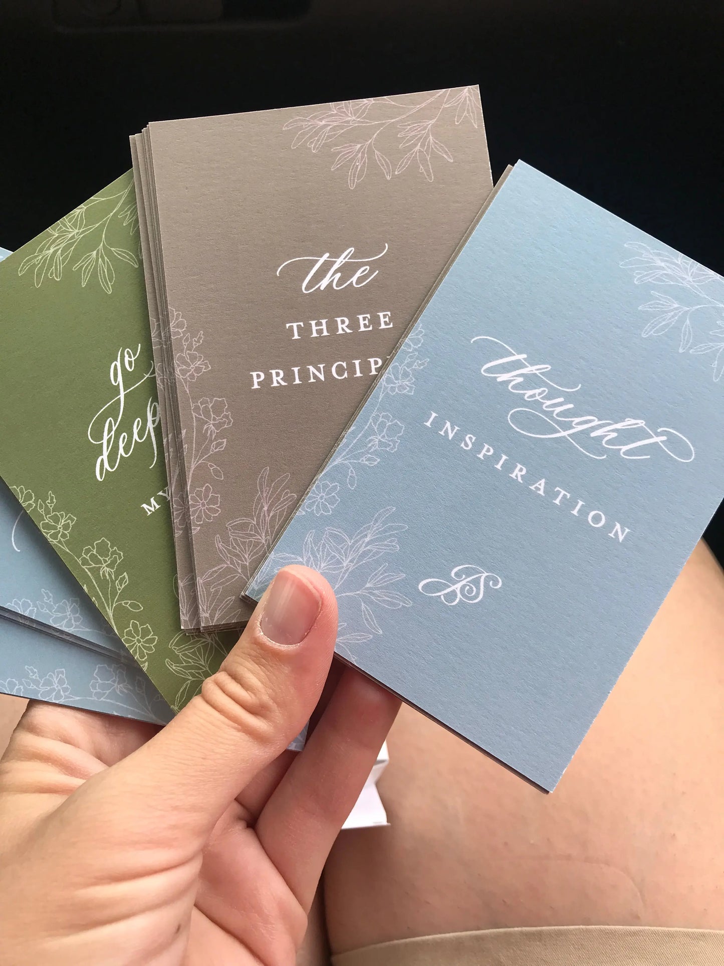 Thought Work Card Deck For Meditation Jen Simpson Design
