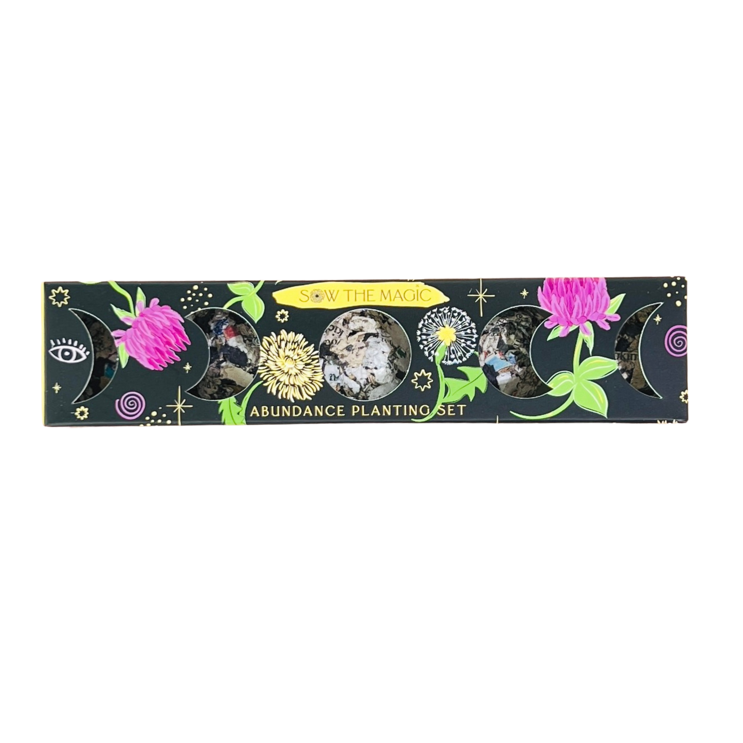 Abundance Moon Phase Planting Set-Plantable Seed Balls-Gift For Plant Lover Sow the Magic