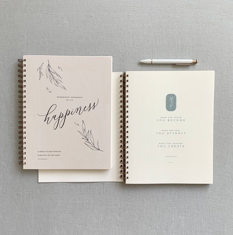 Gratitude Journal To Increase Happiness Calming Aesthetic Jen Simpson Design