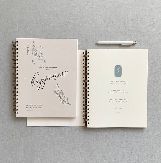 Gratitude Journal To Increase Happiness Calming Aesthetic Jen Simpson Design