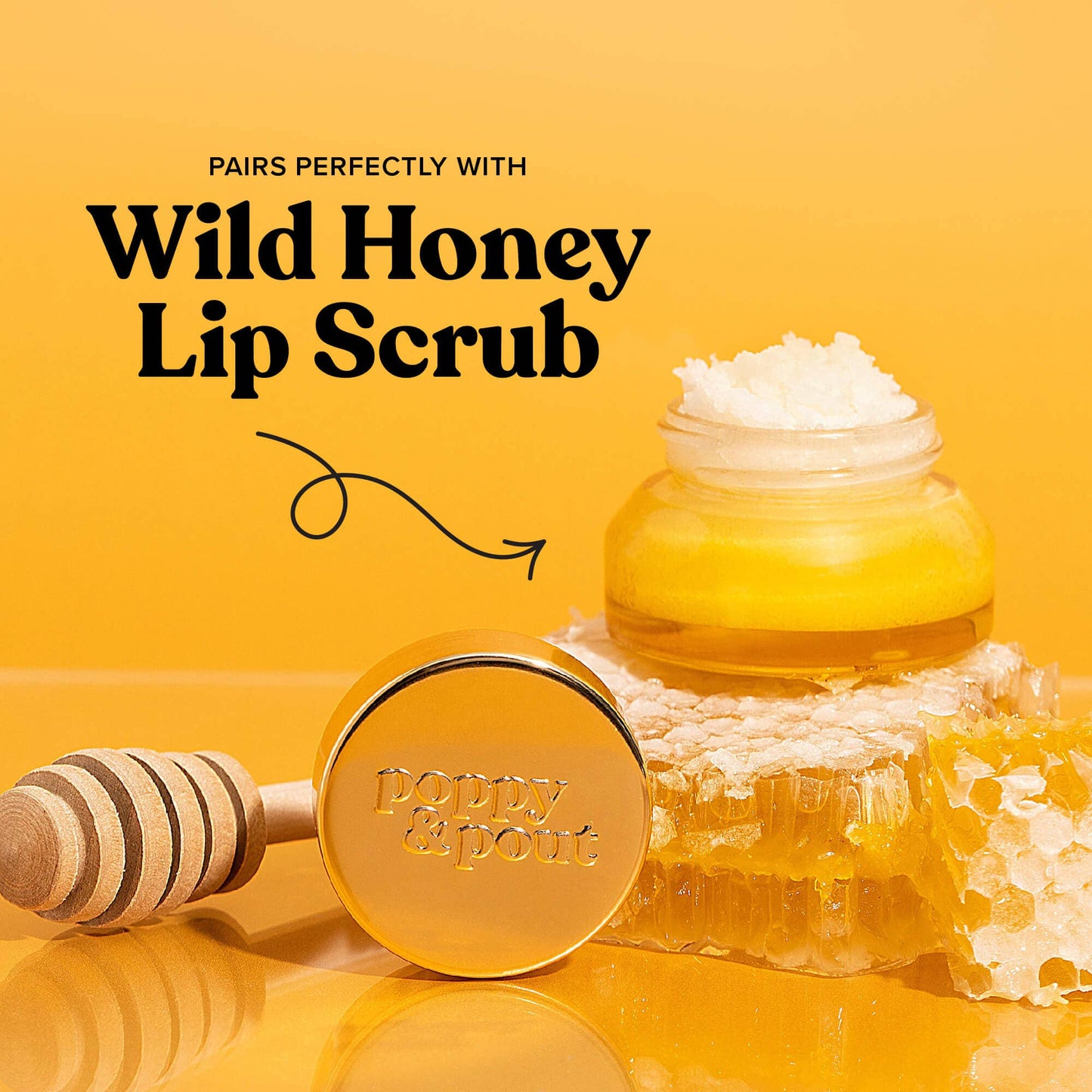 Poppy and Pout Lip Balm, Wild Honey Flavor