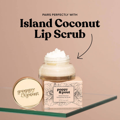 Poppy and Pout- Island Coconut Flavored Lip Balm