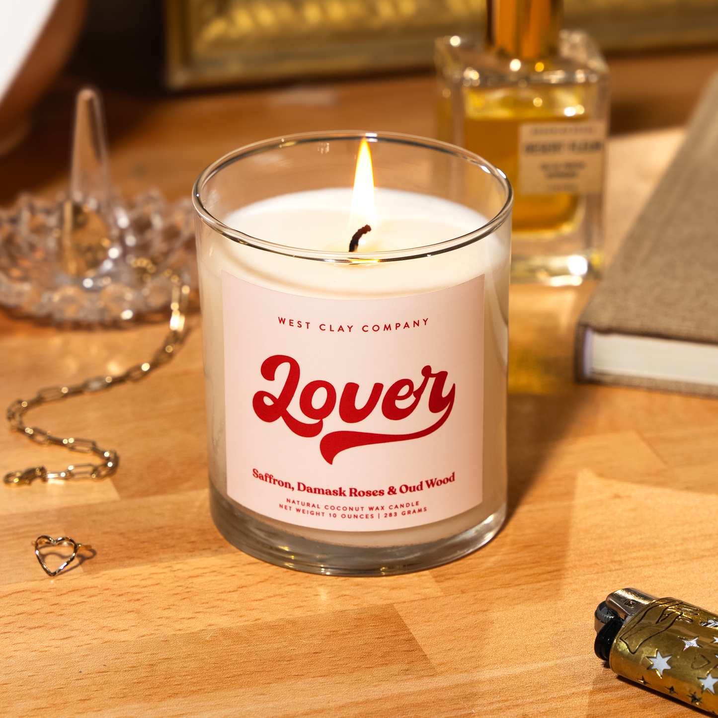 Lover Candle ❤️ - Saffron, Roses & Oud