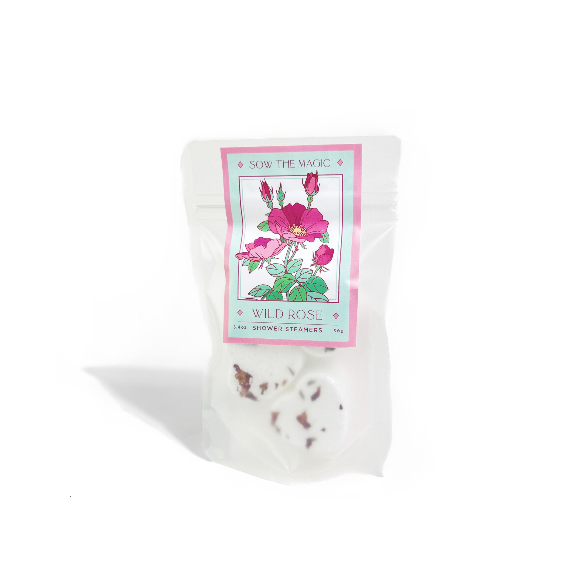 Wild Rose Heart Shower Steamers-Rose Scented Shower Steamer Sow the Magic