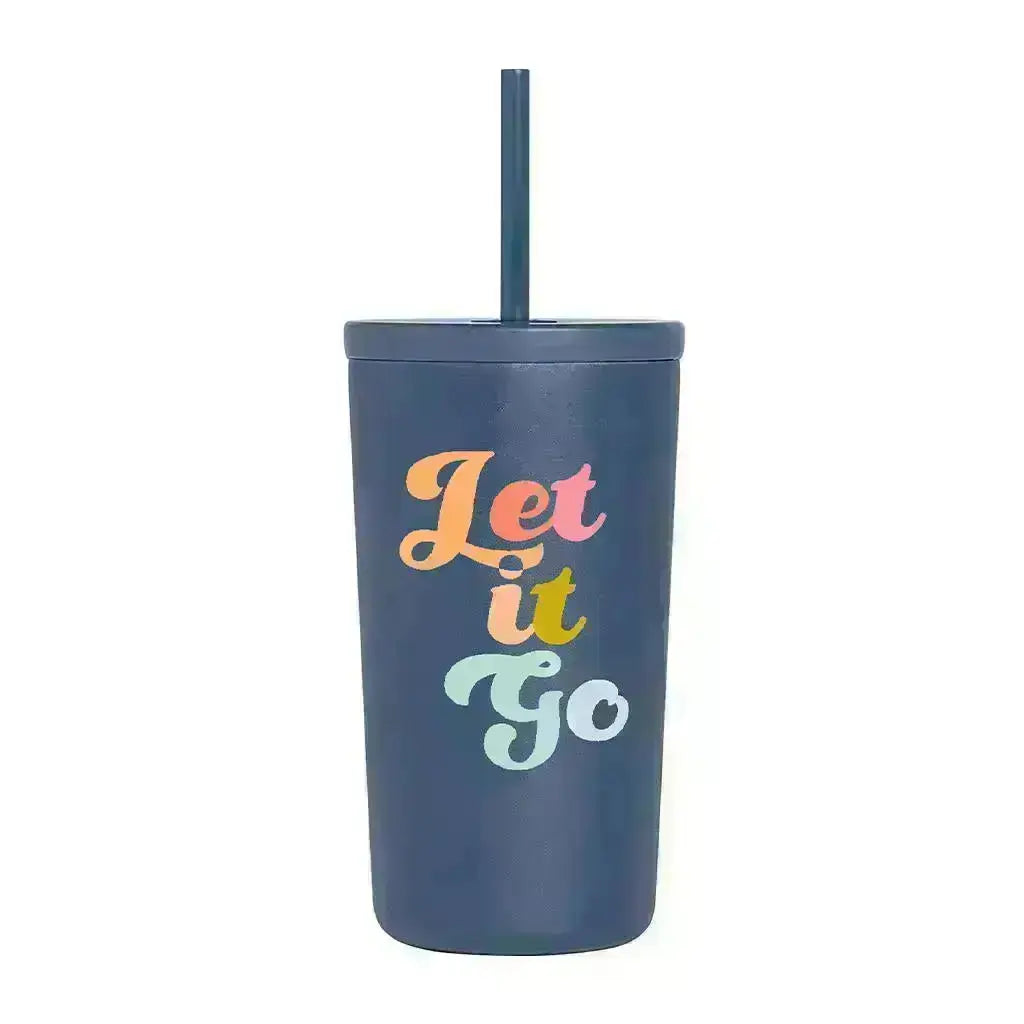 Blue Stainless Drinkware: 16 oz Tumbler Talking Out of Turn