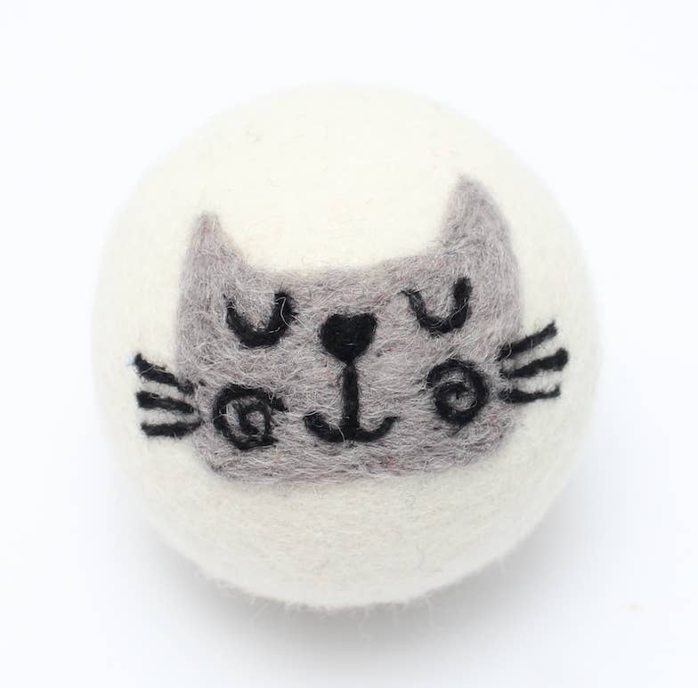 Cats - Eco Wool Dryer Balls - Fair-Trade: Orange Cat Ethical Global