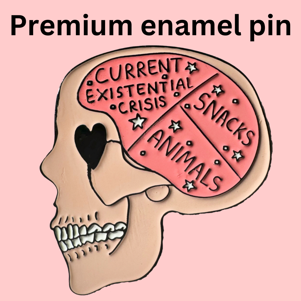 Current Existential Crisis Enamel Pin Tender Ghost