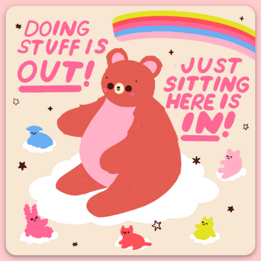 Doing Stuff is Out Sticker Tender Ghost