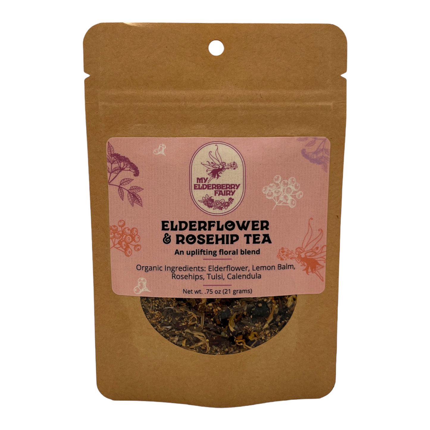 Elderflower & Rosehip Tea (.75 oz) My Elderberry Fairy