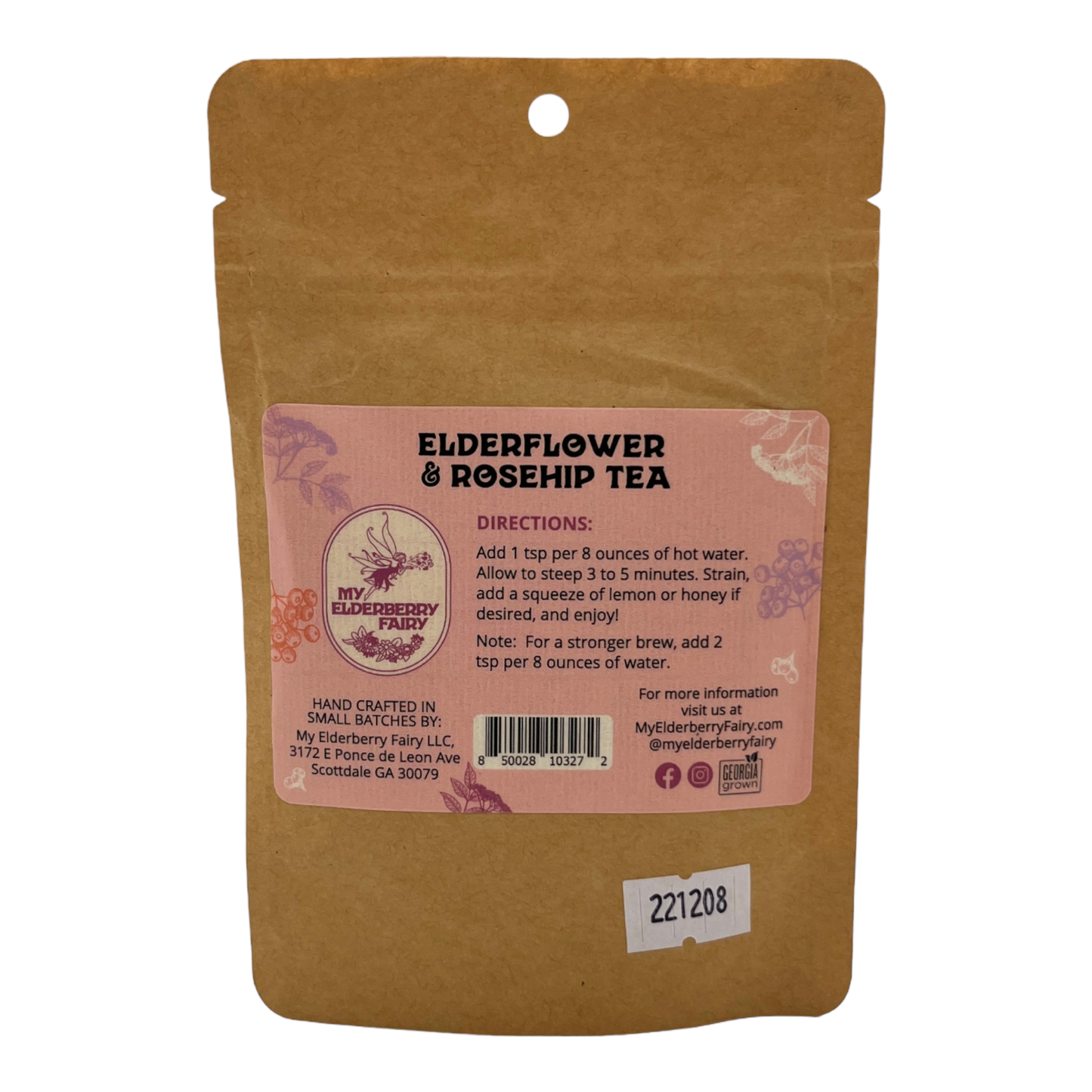 Elderflower & Rosehip Tea (.75 oz) My Elderberry Fairy