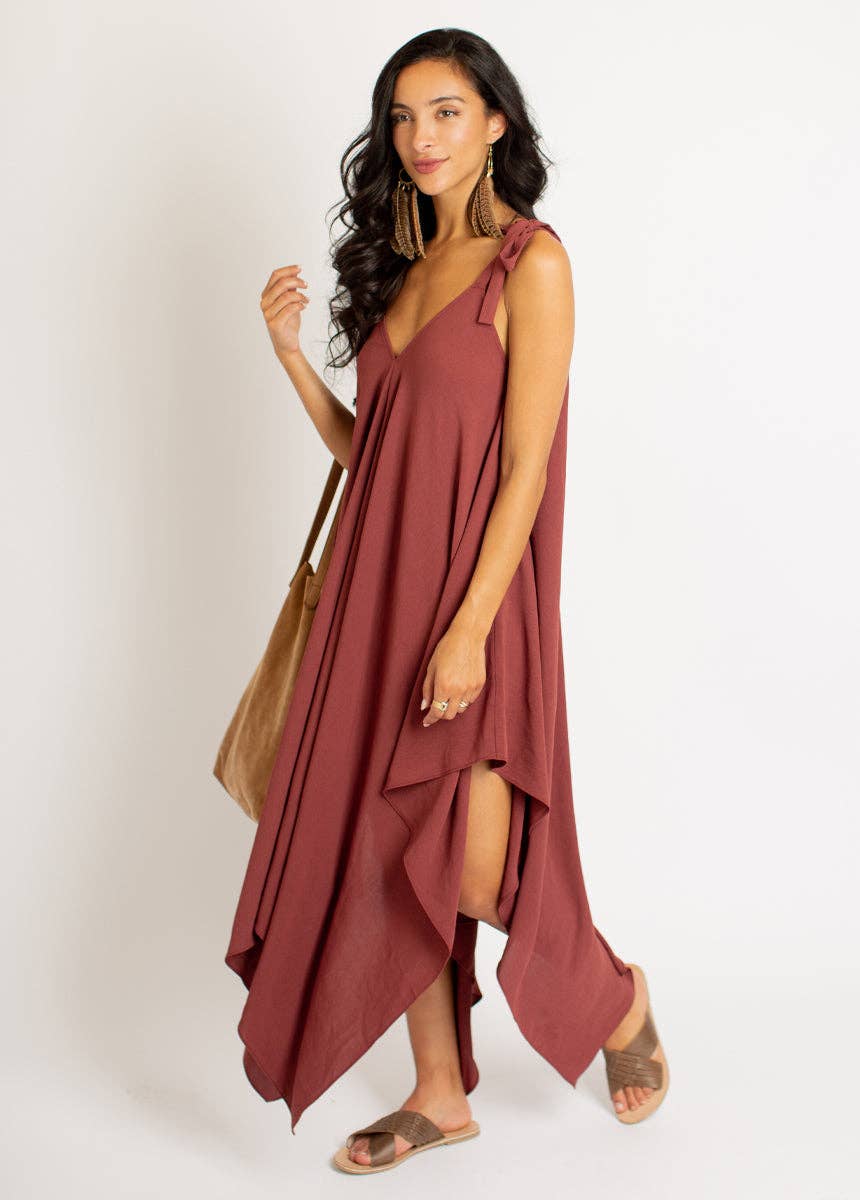 Ellio Dress in Marsala: S Joyfolie