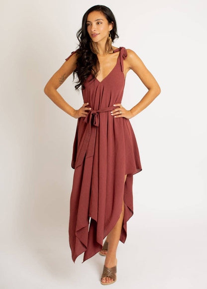 Ellio Dress in Marsala: S Joyfolie