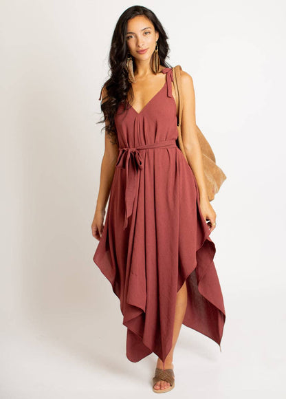 Ellio Dress in Marsala: S Joyfolie