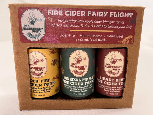 Fire Cider Fairy Flight - (Gift Pack - 3 x 2oz) My Elderberry Fairy