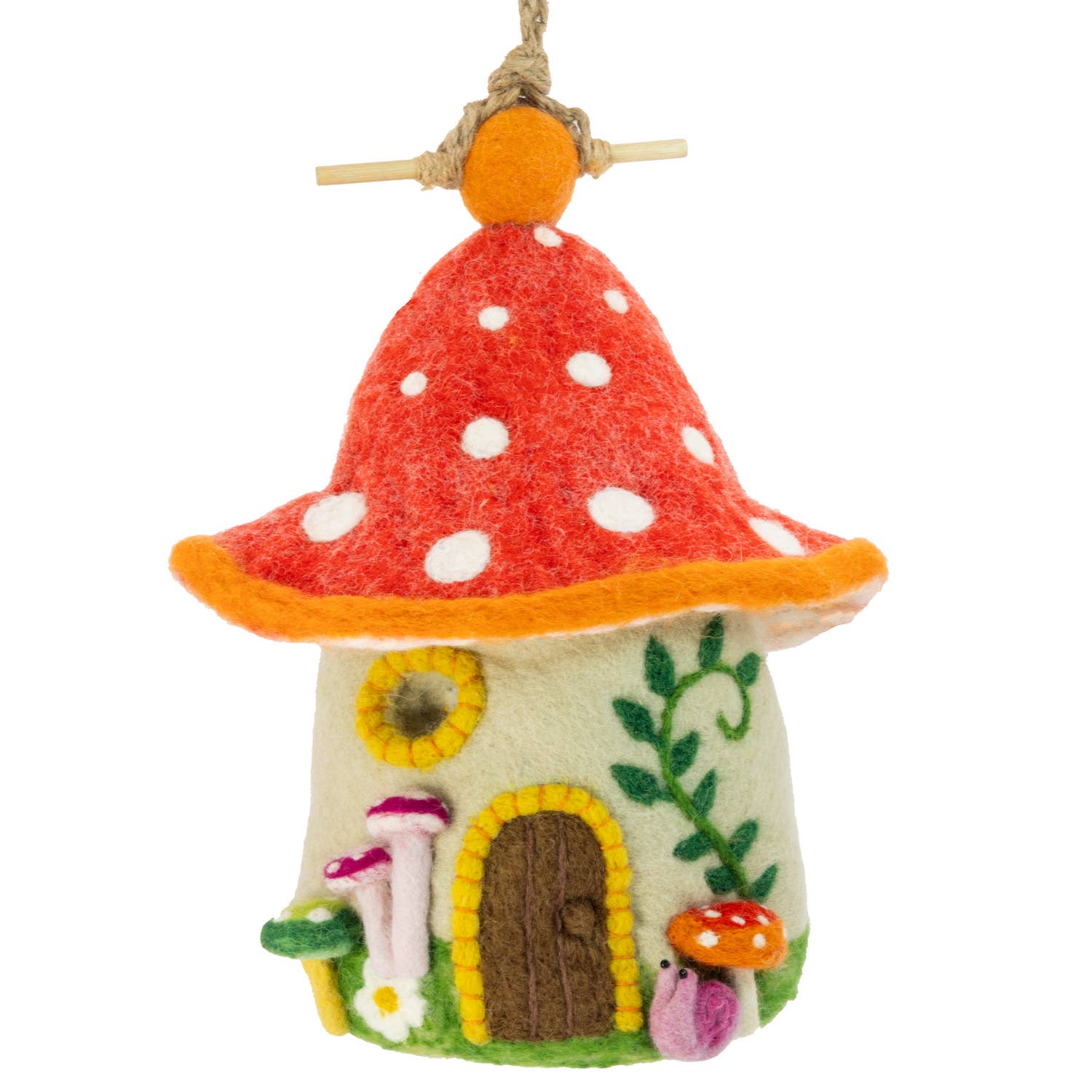 Fungi House Birdhouse dZi Handmade