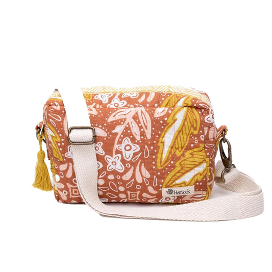 Golden Boho Floral Bag Hemlock Goods Purse