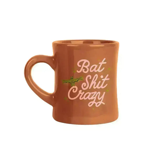 Halloween Diner Mug: Bat Shit Crazy Talking Out of Turn