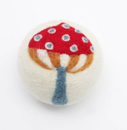 Mushrooms - Eco Wool Dryer Balls - Fair-Trade: Colorful Mushroom Ethical Global