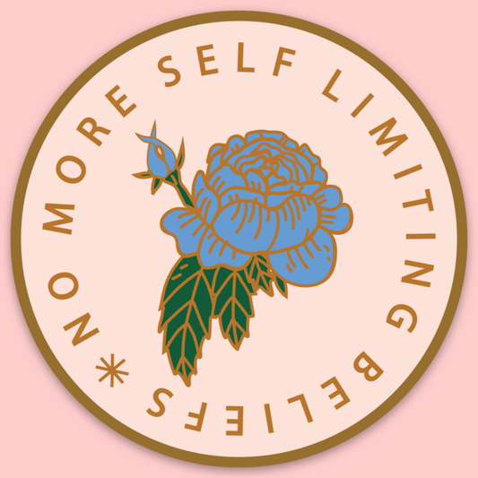 No More Self Limiting Beliefs Sticker Tender Ghost