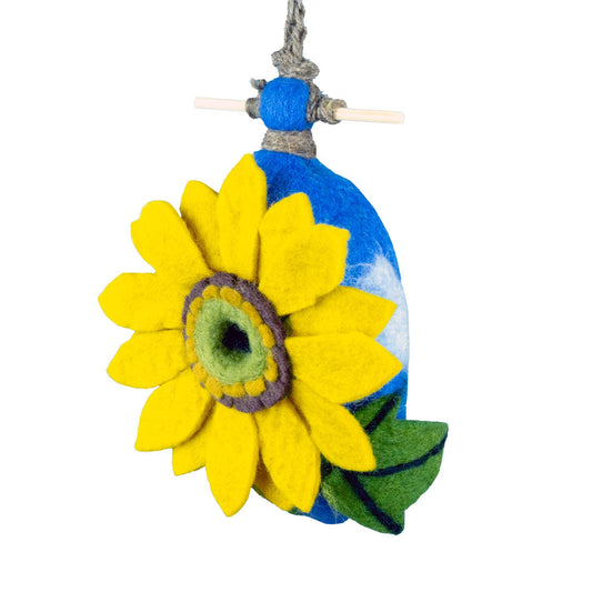 Sunflower Birdhouse dZi Handmade