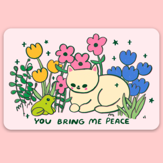 You Bring Me Peace Sticker Tender Ghost