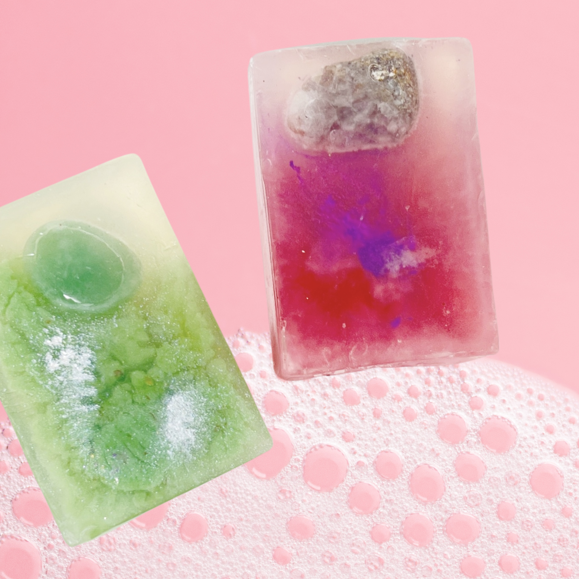Handmade Crystal Gemstone Bar Soap Sow the Magic