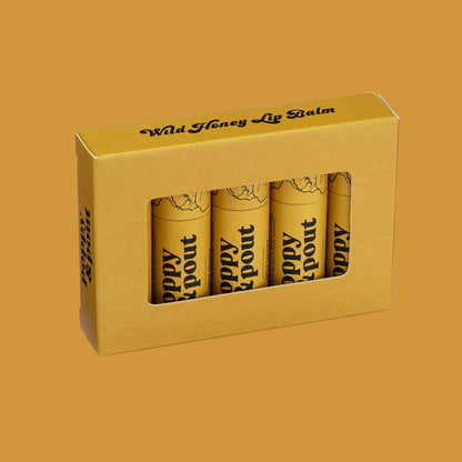 Poppy and Pout Lip Balm, Wild Honey Flavor