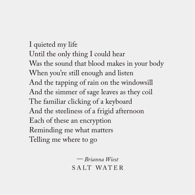 Salt Water - book Thought Catalog