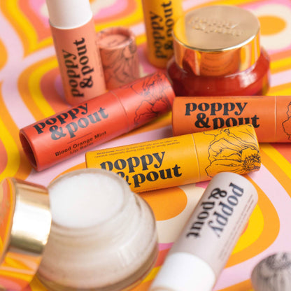 Poppy and Pout Lip Balm, Wild Honey Flavor