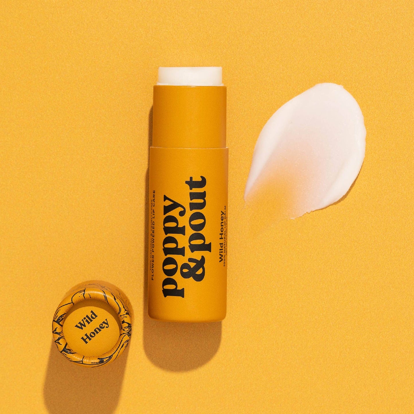 Poppy and Pout Lip Balm, Wild Honey Flavor