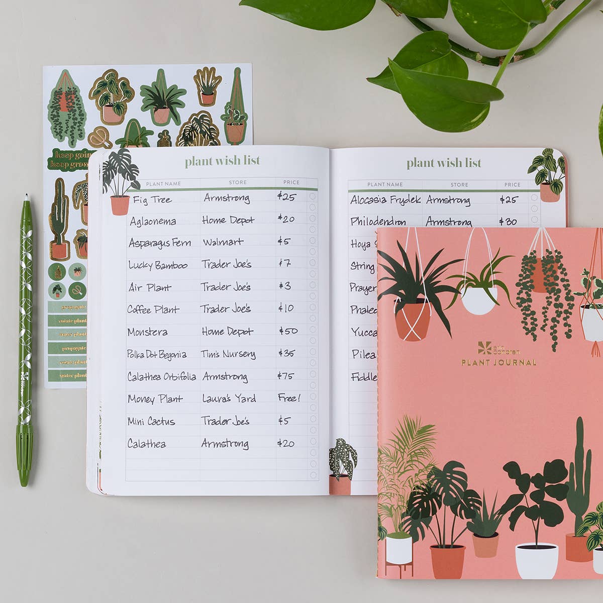 Plant Journal Erin Condren Design