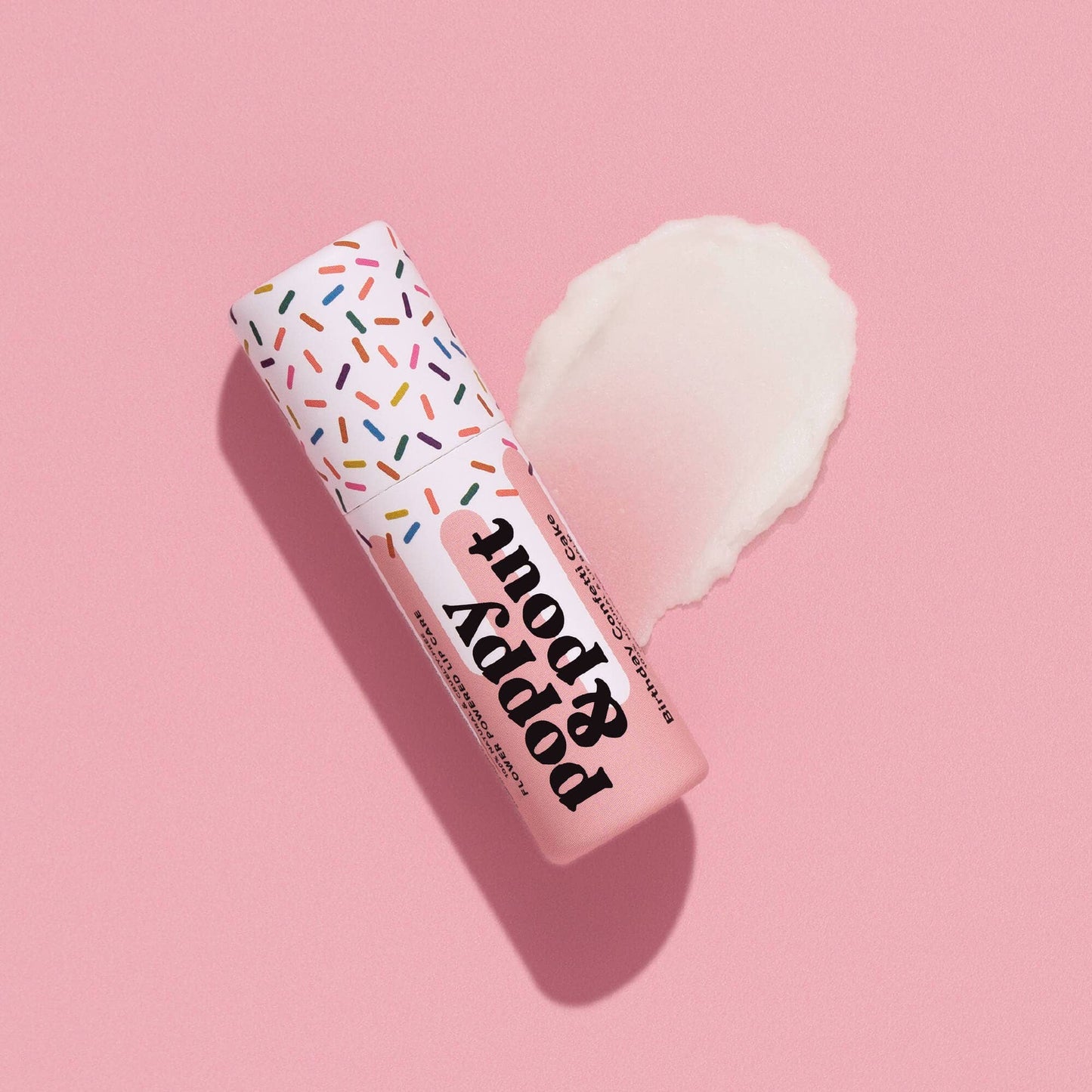 Poppy and Pout Nourishing Birthday Cake Flavored Lip Balm