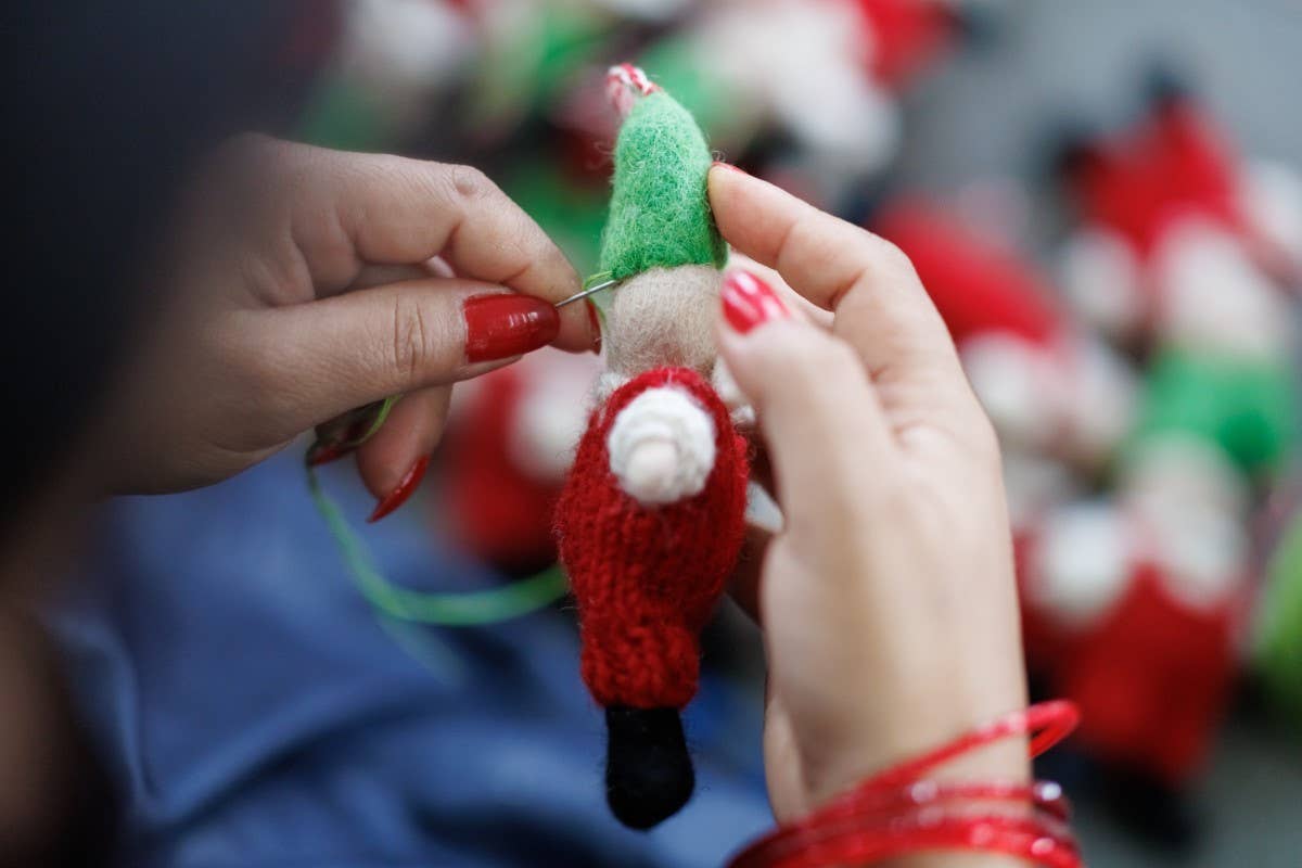 Fox, Reindeer, Bunny Felt Wool Ornaments Fair-Trade Ethical Global