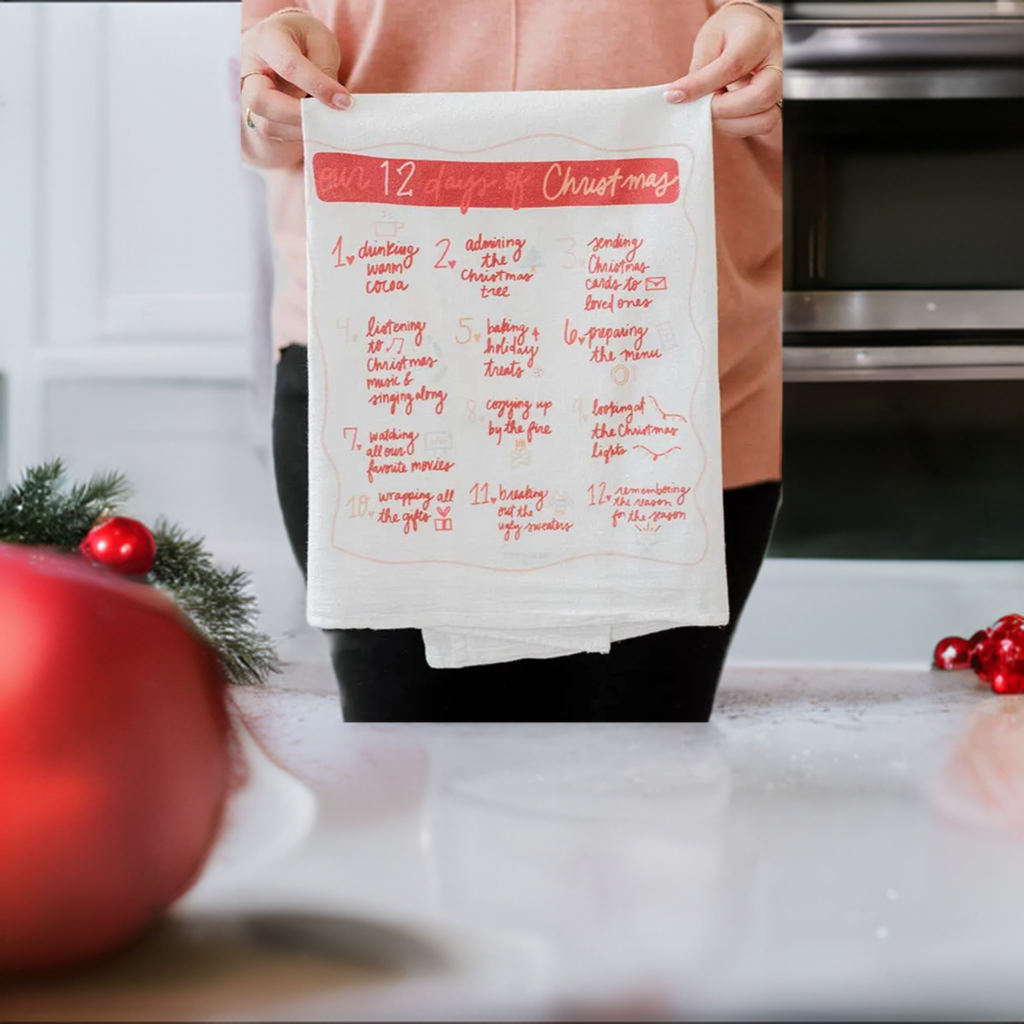 12 Days of Christmas | Holiday - Flour Sack Towel Doe A Deer