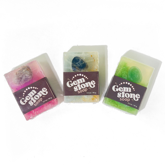 Handmade Crystal Gemstone Bar Soap-Contains A Gemstone! Sow the Magic