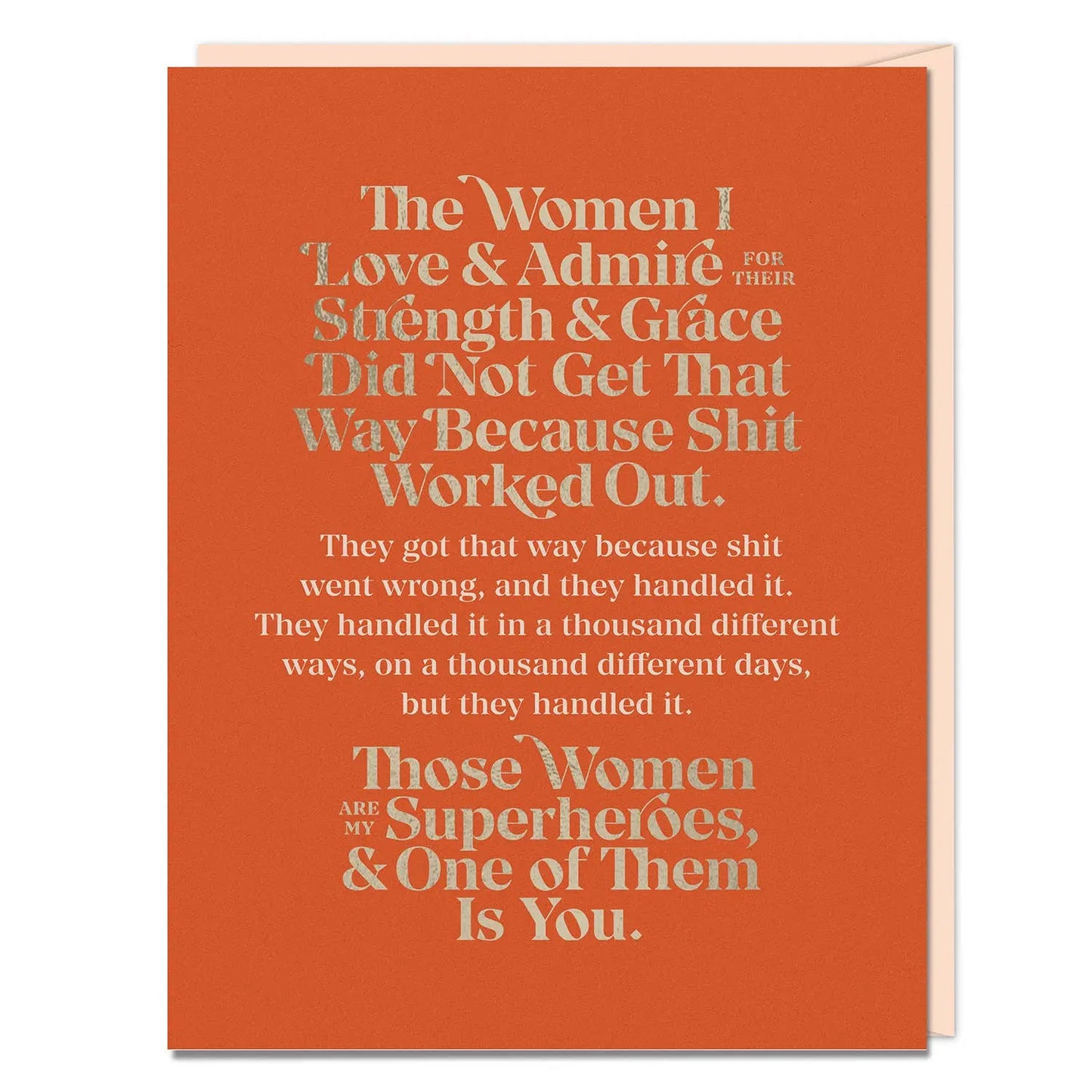Elizabeth Gilbert The Women I Love and Admire Card Anytime Card For Friend Em & Friends