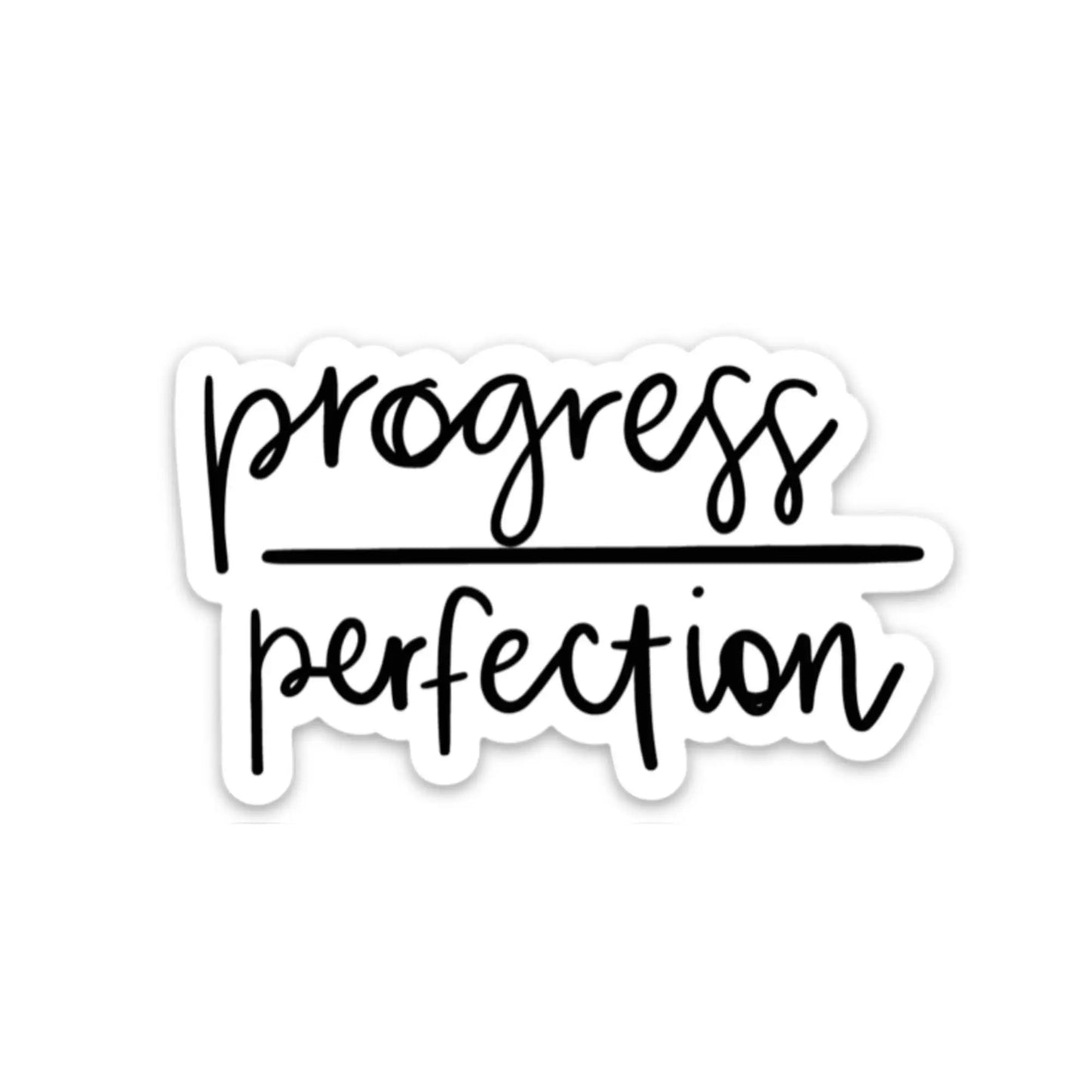Inspirational magnet | Progress over perfection magnet Edith Chloe Self-Care Shop