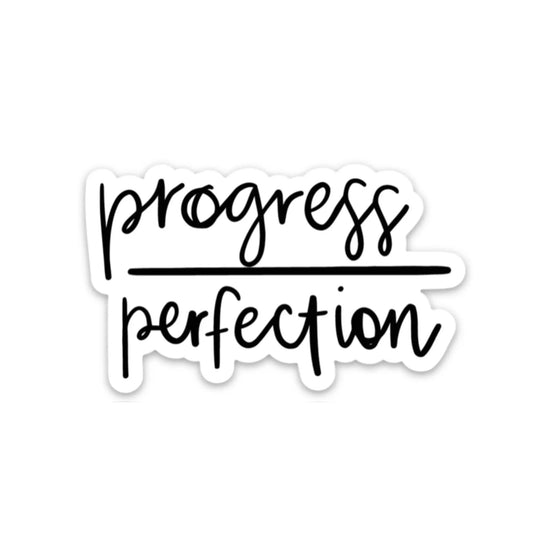 Inspirational magnet | Progress over perfection magnet Edith Chloe Self-Care Shop
